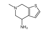 6-Methyl-4,5,6,7-tetrahydrothieno[2,3-c]pyridin-4-amine Structure