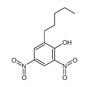 2,4-dinitro-6-pentylphenol Structure