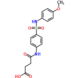4-({4-[(4-Methoxyphenyl)sulfamoyl]phenyl}amino)-4-oxobutanoic acid结构式