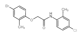 2-(4-bromo-2-methylphenoxy)-N-(4-chloro-2-methylphenyl)acetamide结构式