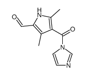 4-(1H-imidazole-1-carbonyl)-3,5-dimethyl-1H-pyrrole-2-carbaldehyde Structure