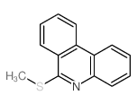 Phenanthridine,6-(methylthio)- Structure