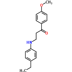 3-[(4-Ethylphenyl)amino]-1-(4-methoxyphenyl)-1-propanone Structure