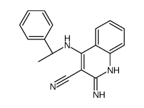 2-amino-4-[[(1S)-1-phenylethyl]amino]quinoline-3-carbonitrile Structure