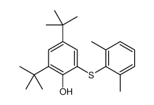 2,4-ditert-butyl-6-(2,6-dimethylphenyl)sulfanylphenol结构式