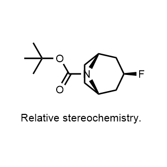 (1R,3s,5S)-3-氟-8-氮杂双环[3.2.1]辛烷-8-羧酸叔丁酯结构式