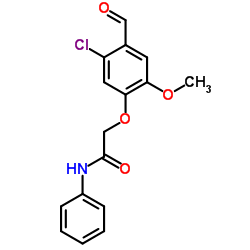2-(5-Chloro-4-formyl-2-methoxyphenoxy)-N-phenylacetamide Structure