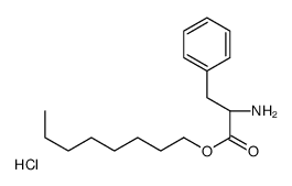 octyl (2S)-2-amino-3-phenylpropanoate,hydrochloride结构式