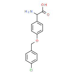DL-4-[(4-CHLOROPHENYL)METHOXY]-PHENYLGLYCINE结构式