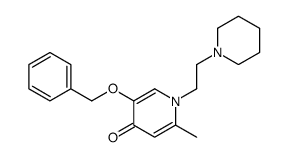 2-methyl-5-phenylmethoxy-1-(2-piperidin-1-ylethyl)pyridin-4-one Structure