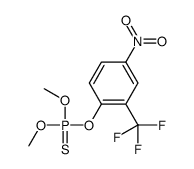 dimethoxy-[4-nitro-2-(trifluoromethyl)phenoxy]-sulfanylidene-λ5-phosphane结构式