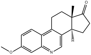 3-Methoxy-6-azaestra-1,3,5(10),6,8-penten-17-one结构式