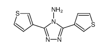 3,5-di-thiophen-3-yl-[1,2,4]triazol-4-ylamine结构式