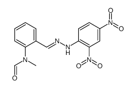 N-Methyl-N-[2-[[2-(2,4-dinitrophenyl)hydrazono]methyl]phenyl]formamide structure