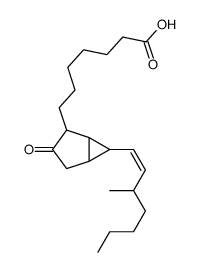 7-[6-(3-methylhept-1-enyl)-3-oxo-2-bicyclo[3.1.0]hexanyl]heptanoic acid结构式