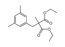 diethyl 2-[(3,5-dimethylphenyl)methyl]-2-methylpropanedioate结构式