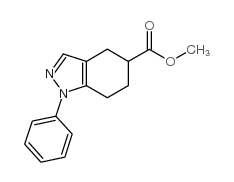 methyl 4,5,6,7-tetrahydro-1-phenyl-1H-indazole-5-carboxylate Structure