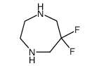 6,6-Difluorohexahydro-1H-1,4-diazepine结构式