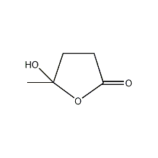 4-Hydroxy-4-methyl-4-butanolide Structure
