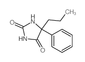 5-phenyl-5-propyl-imidazolidine-2,4-dione结构式