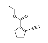 2-cyano-cyclopent-1-enecarboxylic acid ethyl ester Structure