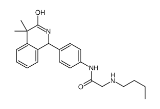 2-(butylamino)-N-[4-(4,4-dimethyl-3-oxo-1,2-dihydroisoquinolin-1-yl)phenyl]acetamide结构式