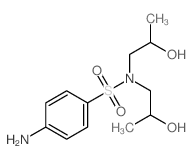 Benzenesulfonamide,4-amino-N,N-bis(2-hydroxypropyl)- Structure
