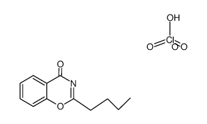 2-butyl-benzo[e][1,3]oxazin-4-one, perchlorate Structure