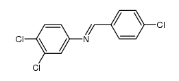 3,4-dichloro-N-(4-chloro-benzyliden)-aniline Structure