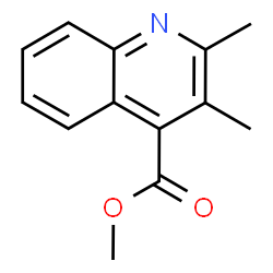 2,3-Dimethyl-4-quinolinecarboxylic acid methyl ester结构式