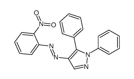 (1,5-diphenylpyrazol-4-yl)-(2-nitrophenyl)diazene结构式