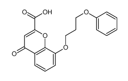 4-oxo-8-(3-phenoxypropoxy)chromene-2-carboxylic acid Structure