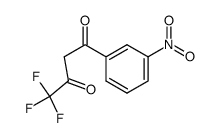 4,4,4-trifluoro-1-(3-nitrophenyl)butane-1,3-dione结构式