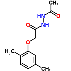 N'-Acetyl-2-(2,5-dimethylphenoxy)acetohydrazide Structure