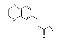 1-(2,3-Dihydro-1,4-benzodioxin-6-yl)-4,4-dimethyl-1-penten-3-one结构式