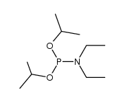 diisopropyl N,N-diethylphosphoramidine Structure