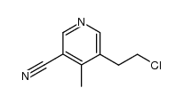 5-(2-chloro-ethyl)-4-methyl-nicotinonitrile Structure