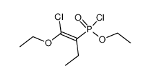 ethyl (1-chloro-1-ethoxybut-1-en-2-yl)phosphonochloridate Structure