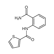 N-(2-aminocarbonylphenyl)thiophene-2-carboxamide Structure
