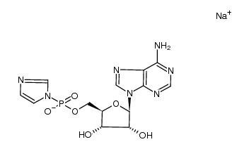 adenosine 5'-phosphoroimidazolidate sodium salt Structure