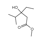 3-hydroxy--3-isopropylpentansaeure-methylester Structure