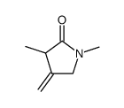 2-Pyrrolidinone,1,3-dimethyl-4-methylene-(9CI)结构式