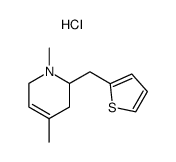 1,4-dimethyl-2-thiophen-2-ylmethyl-1,2,3,6-tetrahydro-pyridine, hydrochloride Structure