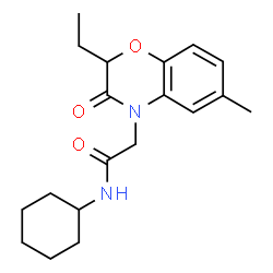 4H-1,4-Benzoxazine-4-acetamide,N-cyclohexyl-2-ethyl-2,3-dihydro-6-methyl-3-oxo-(9CI) picture