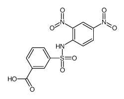 3-[(2,4-dinitrophenyl)sulfamoyl]benzoic acid Structure