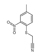 2-(4-methyl-2-nitrophenyl)sulfanylacetonitrile结构式