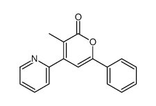 3-methyl-6-phenyl-4-pyridin-2-ylpyran-2-one Structure
