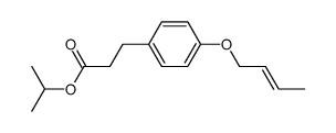 trans-3-<4'-(But-2-enyl-1-oxy)-phenyl>propionsaeureisopropyester Structure