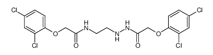 2-(2,4-Dichloro-phenoxy)-N-(2-{N'-[2-(2,4-dichloro-phenoxy)-acetyl]-hydrazino}-ethyl)-acetamide结构式