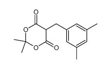 5-(3,5-dimethylbenzyl)-2,2-dimethyl-1,3-dioxane-4,6-dione Structure